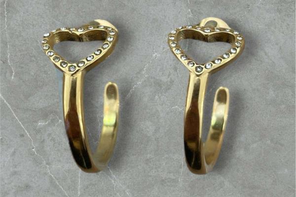 Golden Hearts Earrings